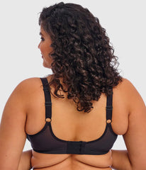 Matilda Underwire Plunge Bra: Black