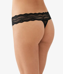 Lace Kiss Thong Panty Pack: White/Crimson Red/Night