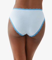 Inspired Eyelet Hi-Leg: Dream Blue